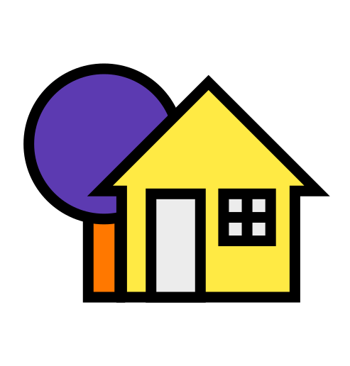Grafik eines Hauses